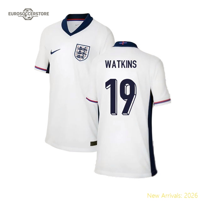 2024-2025 England Home Shirt (Kids) (Watkins 19)