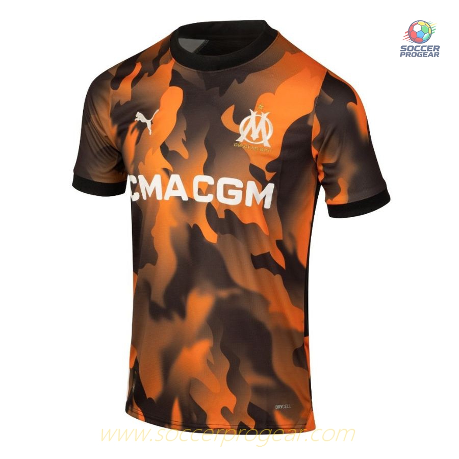 OM 2023 2024 Third Aubameyang Youthren's Soccer Uniform Football Jersey