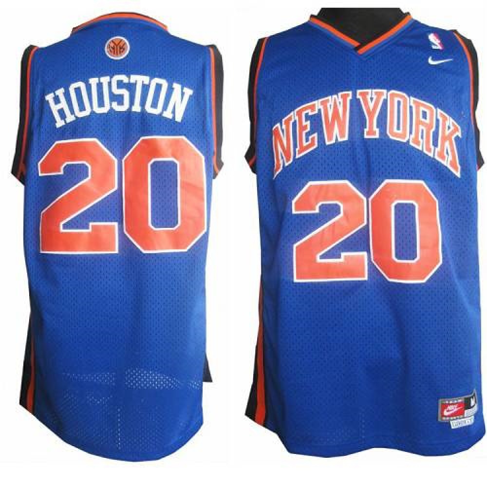 Fan Favorite Premium Men's NYK #20 Allan Blue Basketball Jersey