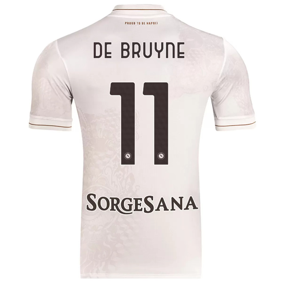 Official Authentic Napoli Away De Bruyne 11 Shirt 202526