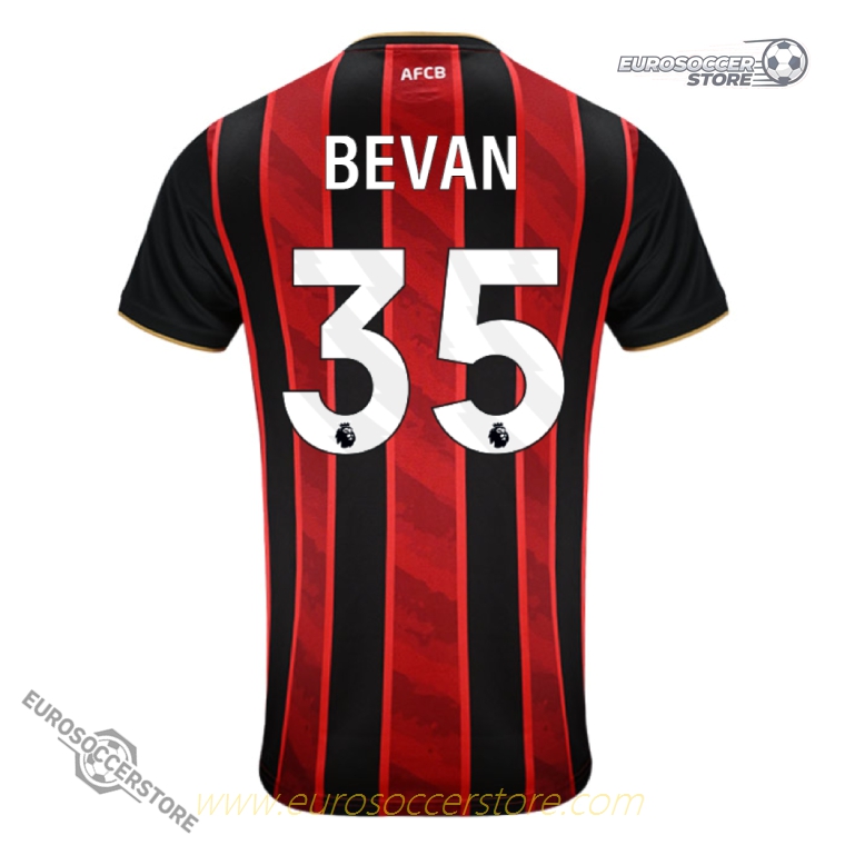 Bournemouth 25-26 Home Jersey BEVAN Number 35