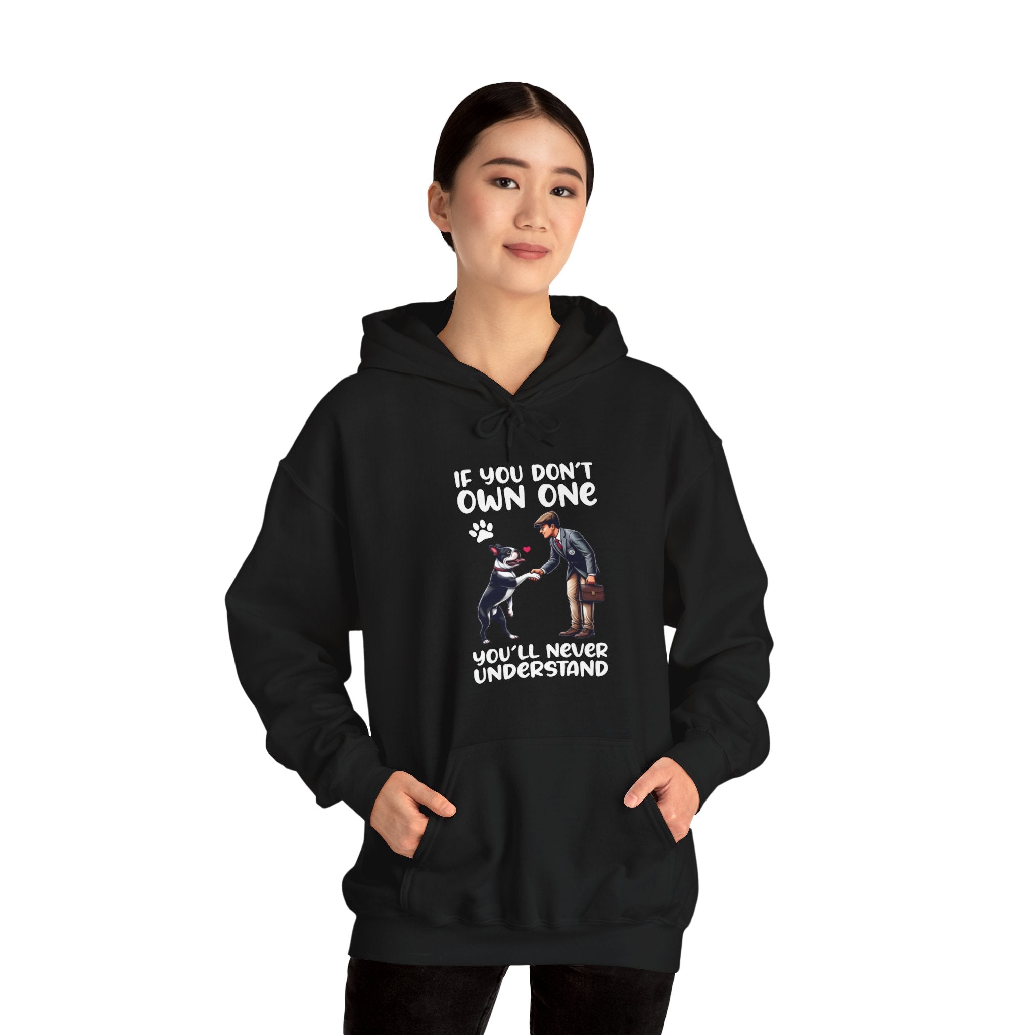 Unisex Hoodie For Boston Terrier Lovers Pet Owner Apparel | Trendy Style