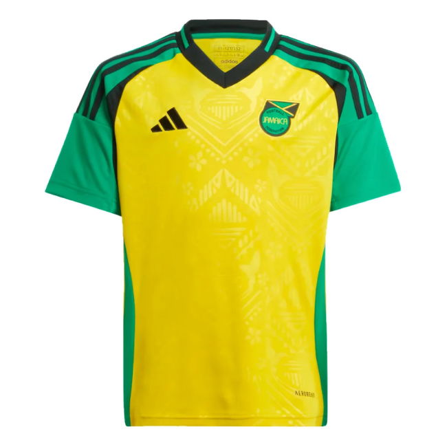 Tournament-Edition 2024-2025 Jamaica Home Shirt (Kids) (Bolt 99)
