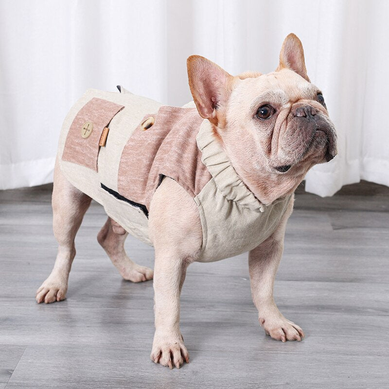 Cozy Warmpaws Premium Zipper Pet Jacket For French Bulldogs - Stay Wa...