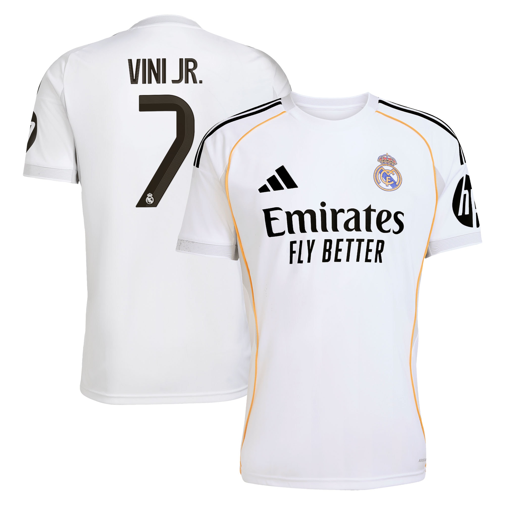 [SJH] Vini Jr. Real Madrid 2025/26 Home Replica Jersey - White