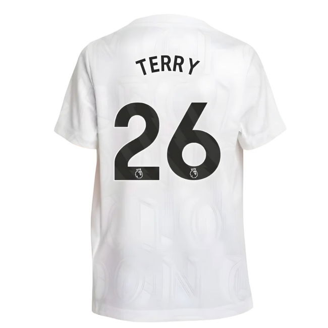 2025-2026 Chelsea Pre-Match Shirt (White) - Kids (Terry 26)