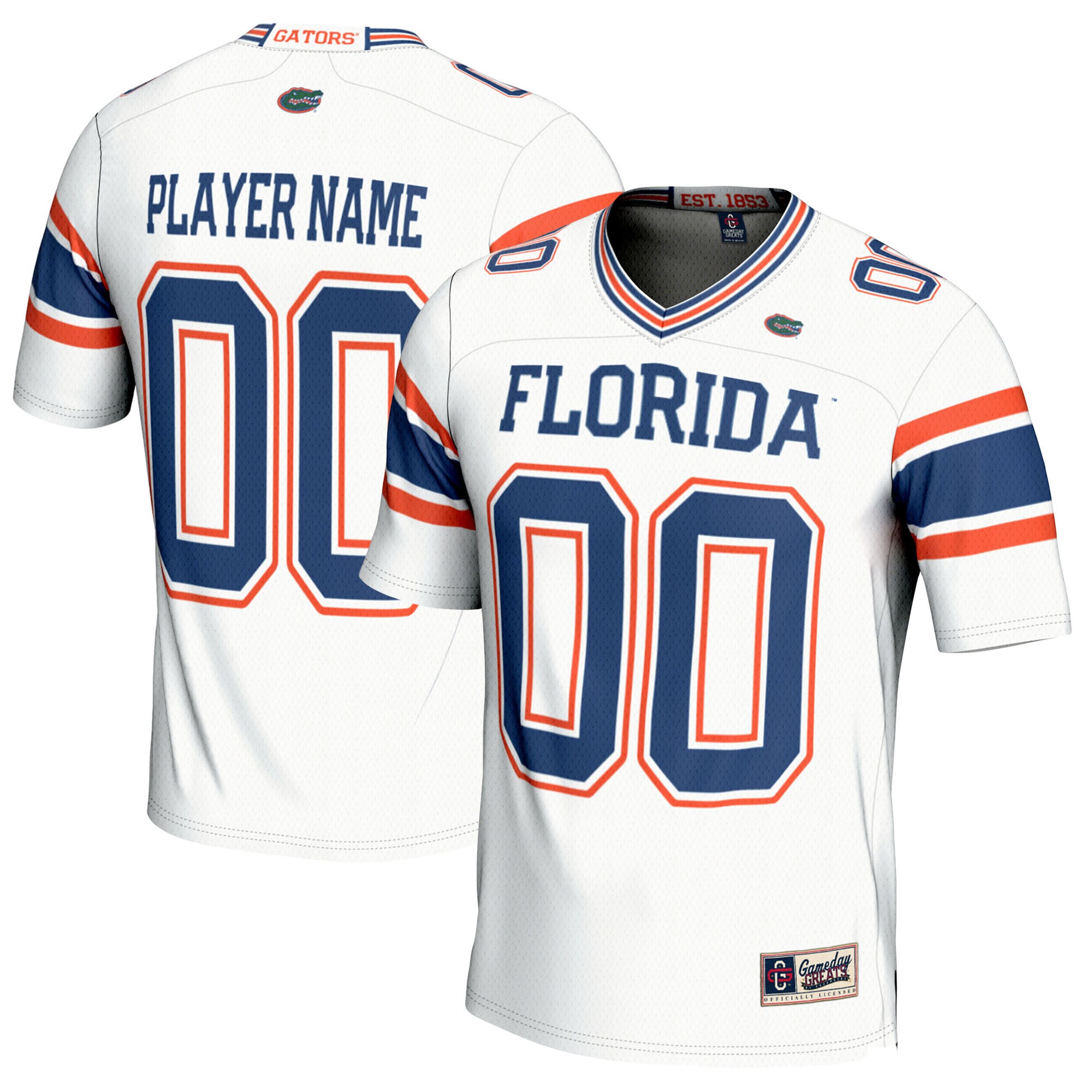 [DDG] Florida Gators GameDay Greats NIL Pick-A-Player Football Jersey - White