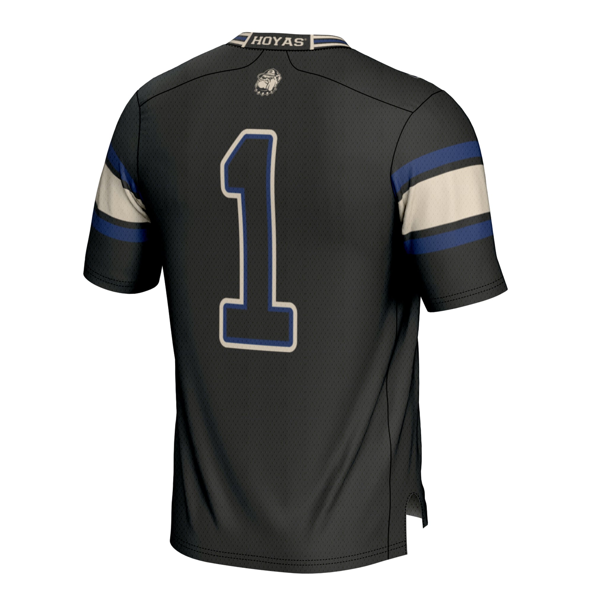 Youth #1 Black Georgetown Hoyas Football Jersey