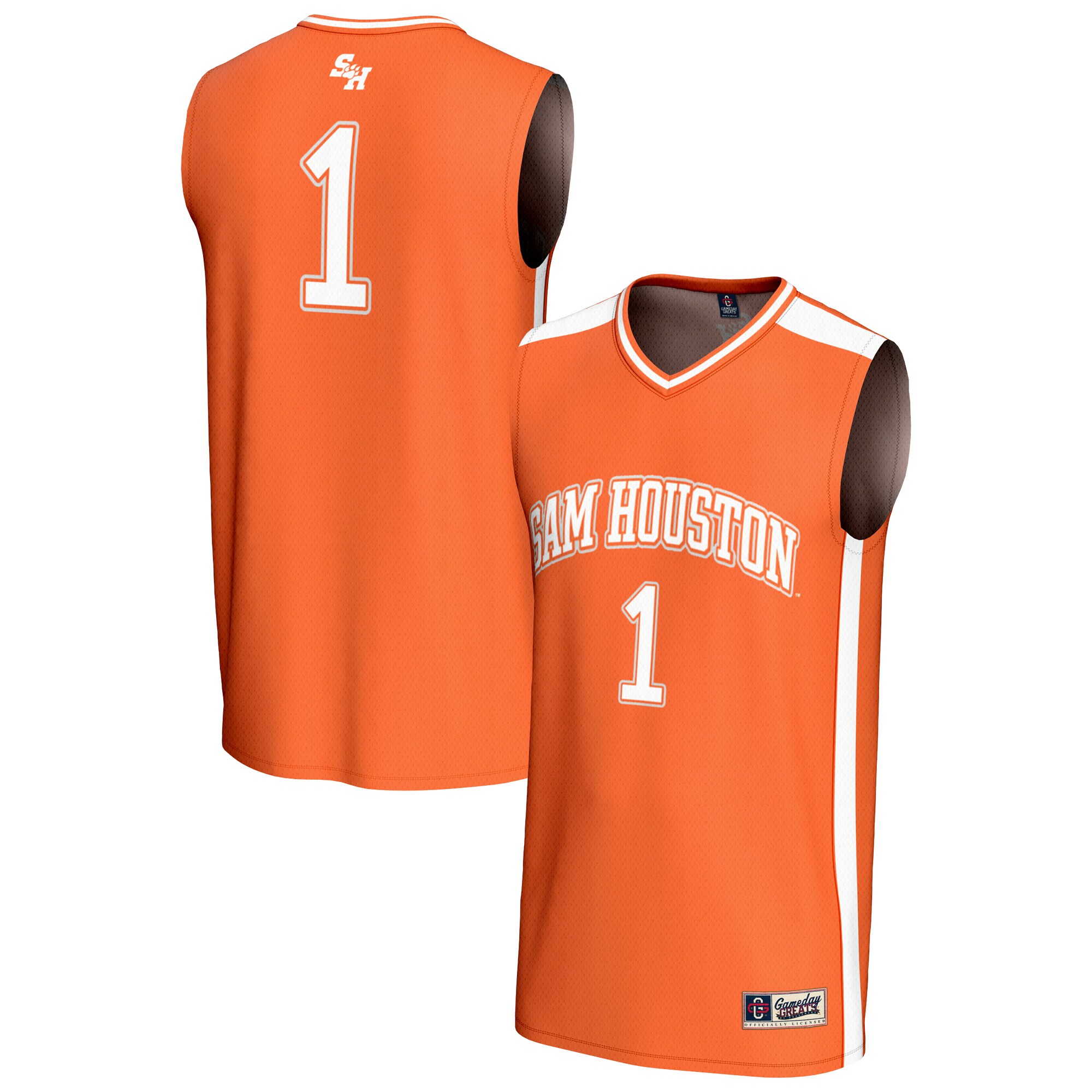 [DDG] Sam Houston State Bearkats GameDay Greats Unisex Lightweight Collegiate Basketball Fashion Jersey - Orange