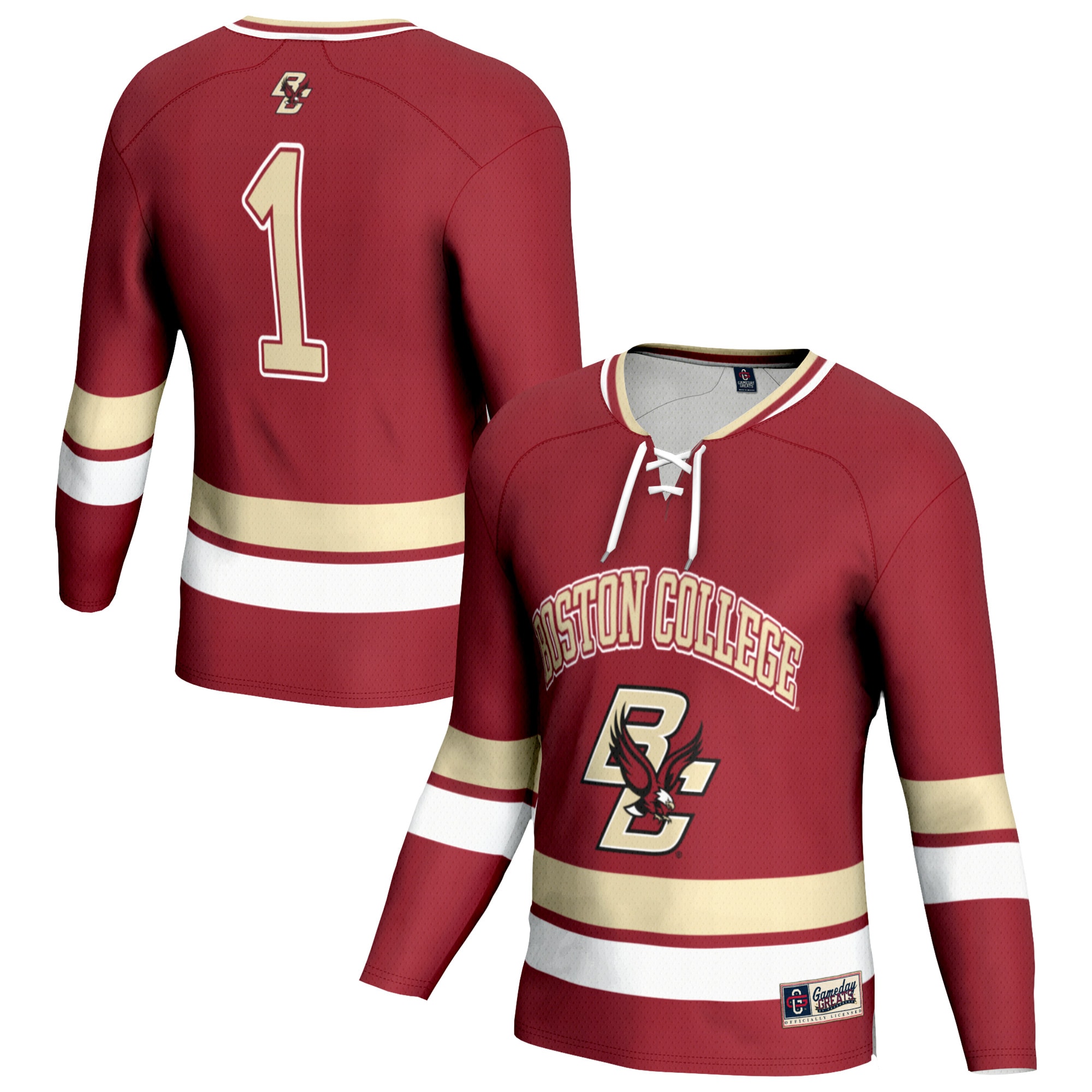 [NJP] Boston College Eagles Lightweight Women's Hockey Team Fashion Jersey - Maroon