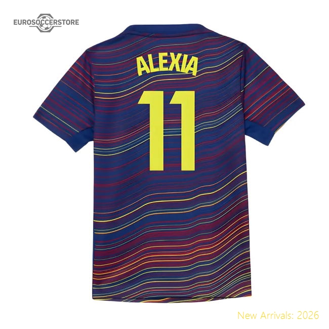 2025-2026 Barcelona Home Official Jersey Alexia Puma Drycell