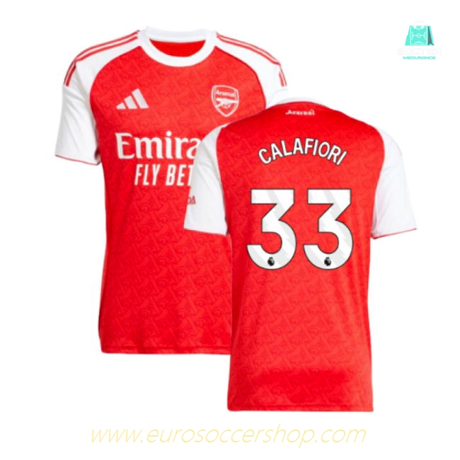 2025-2026 Arsenal Home Shirt (Calafiori 33)