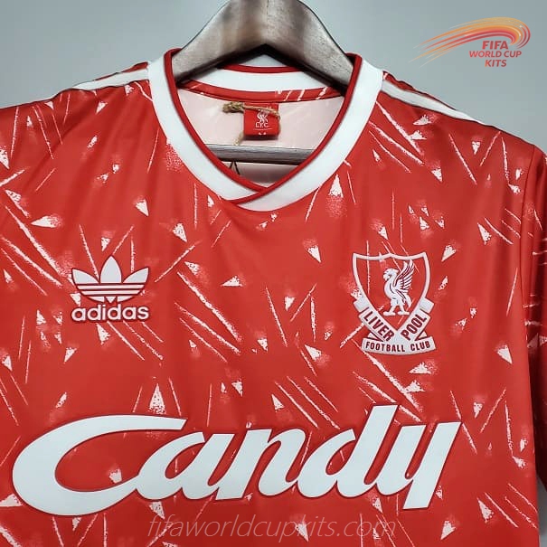 Liverpool 89-91 Home Football Kit