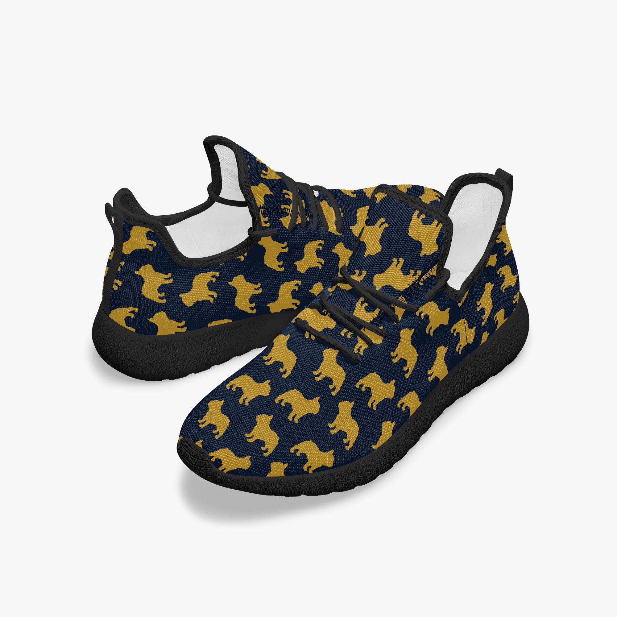 Bulldog Themed Classic Sneakers For Frenchie Fans | Premium Quality