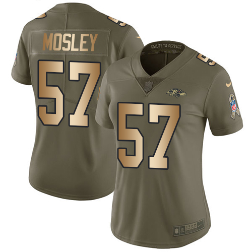 NFL B R Ravens #57 C.J. Mosley Team Color Limited Jersey - Authenti...