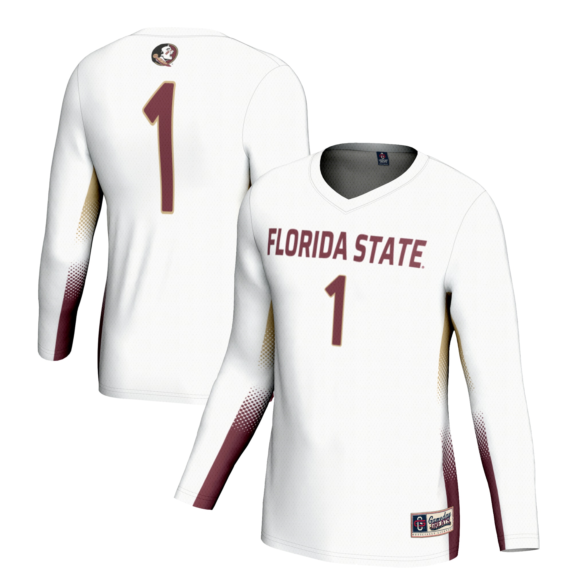[NJP] Florida State Seminoles GameDay Greats Youth Lightweight Women's Volleyball Jersey - White