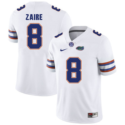Men's None Malik Zaire #8 away jersey White 2024 official Jersey