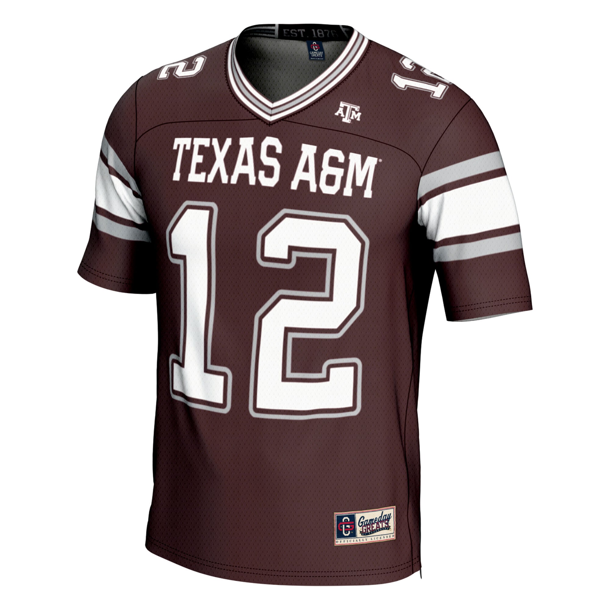 [NJP] Texas A&M Aggies GameDay Greats Youth Football Lightweight Fashion Jersey - Maroon