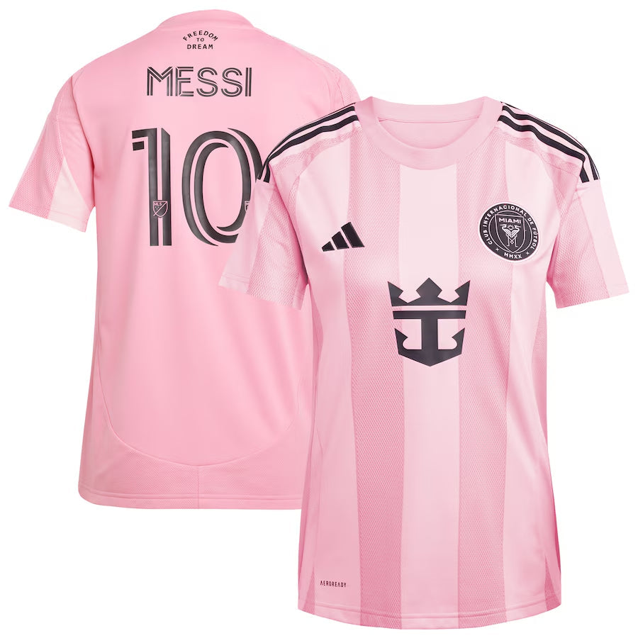 Women's Messi #10 Inter Miami CF Home Soccer Jersey 2025 Authentic Kit