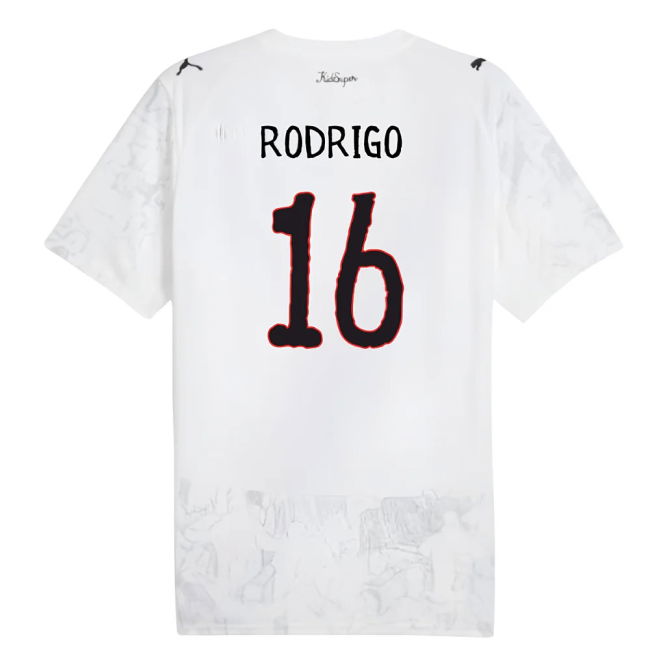 Manchester City 2025-20 Home Shirt Rodrigo #16 M S Kids