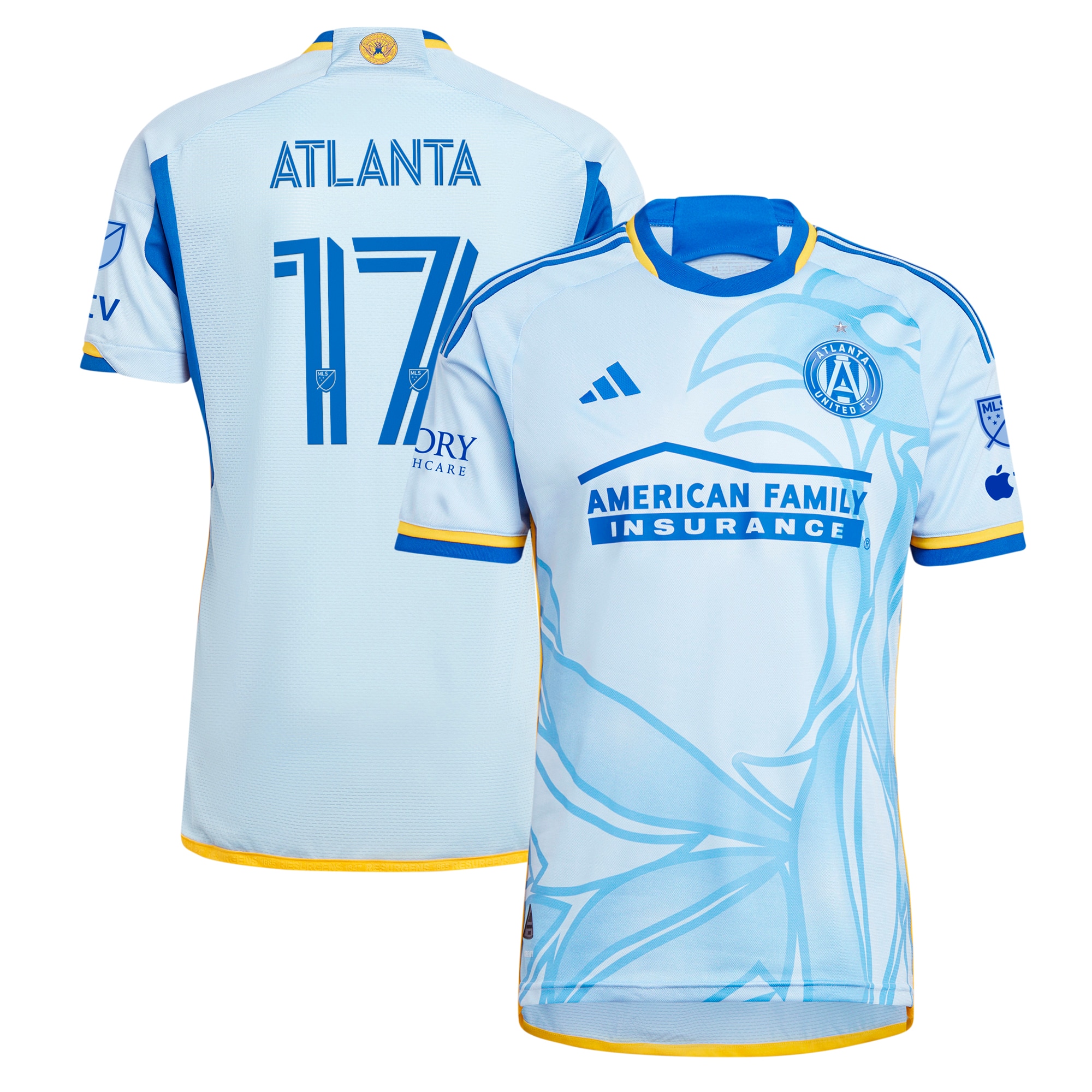 [SPK] Atlanta United FC adidas 2024 The Resurgens Kit Authentic Jersey - Light Blue