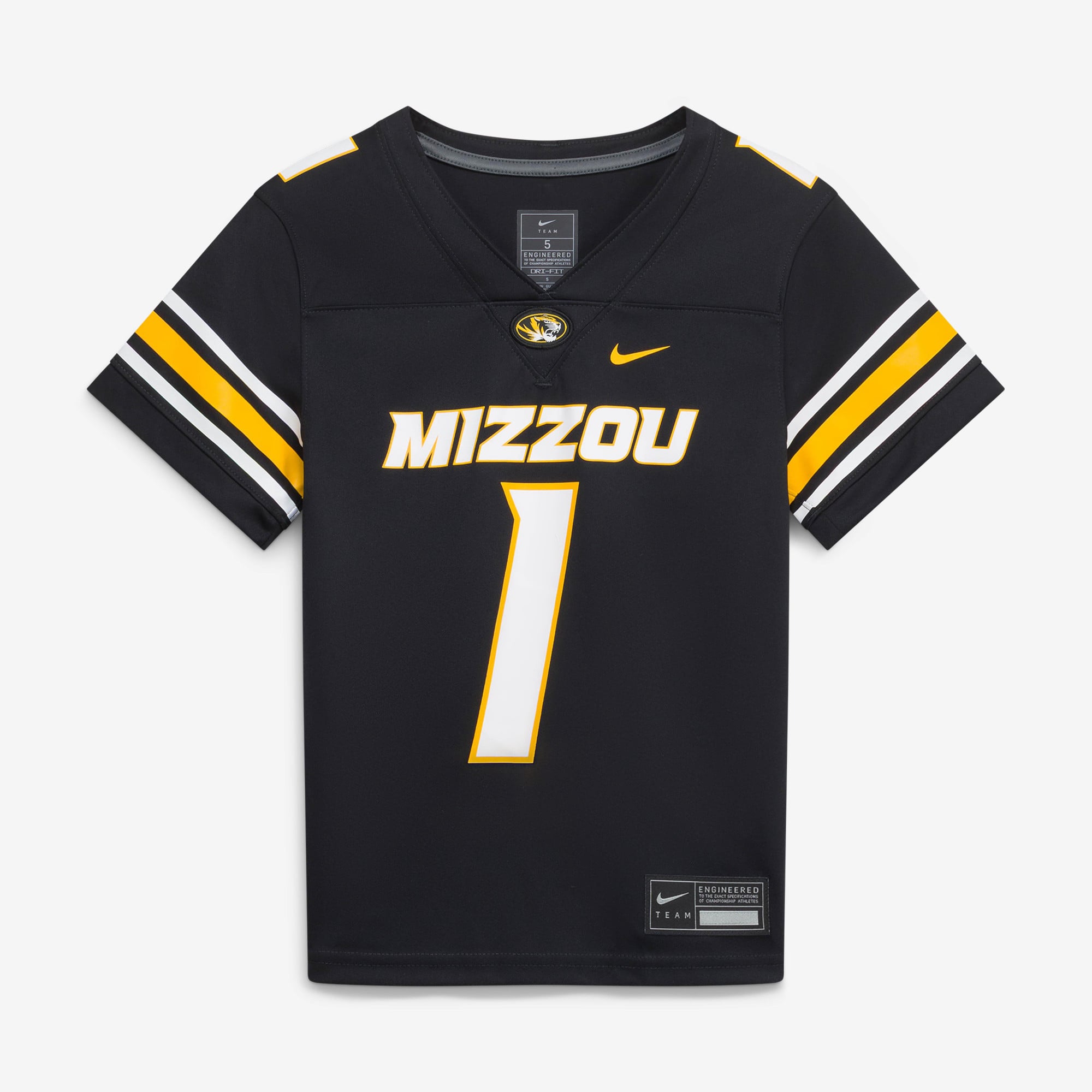 Preschool Black Missouri Tigers Football Jersey