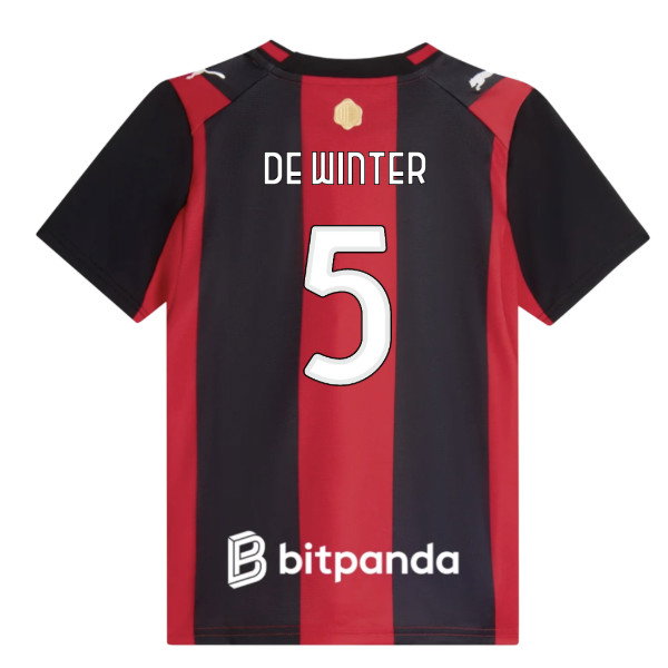 [FJH] 2026-2027 AC Milan Home Shirt (Kids) (De Winter 5)
