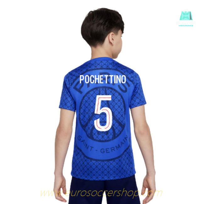 2025-2026 PSG Academy Pro Home Pre Match Shirt (Royal) - Kids (Pochettino 5)