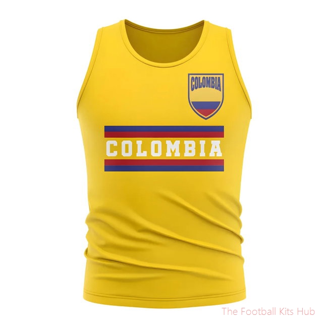 Colombia Core Football Country Sleeveless Tee (Yellow)