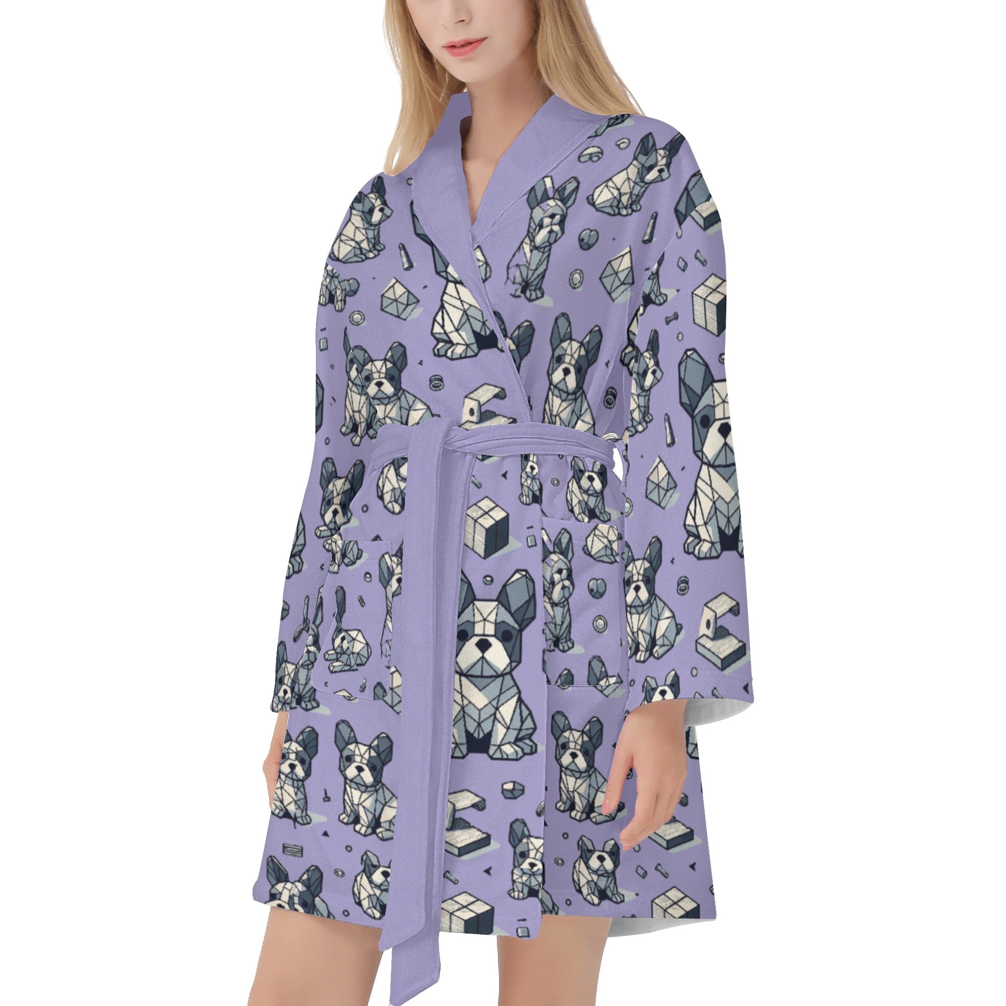 Pet-Lover Fashion-Forward Molly - Women Bathrobe for Casual Outings