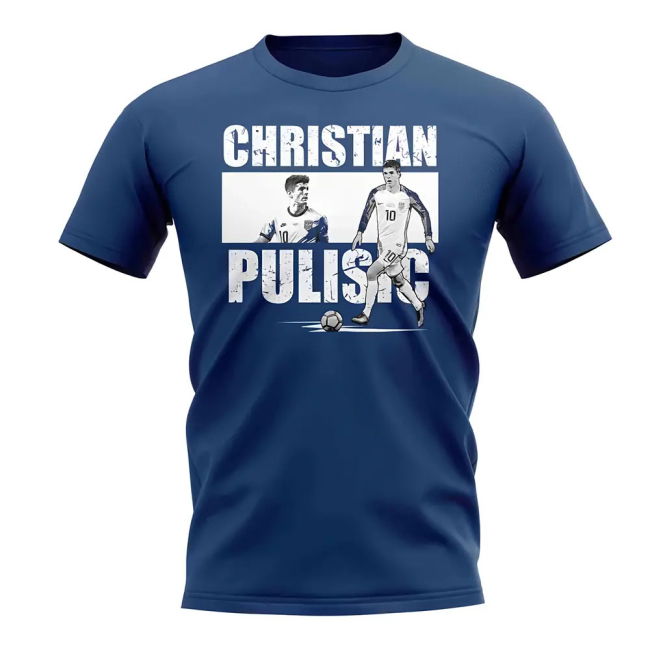 World-Class Exclusive-Design Christian Pulisic Player Collage T-Shirt
