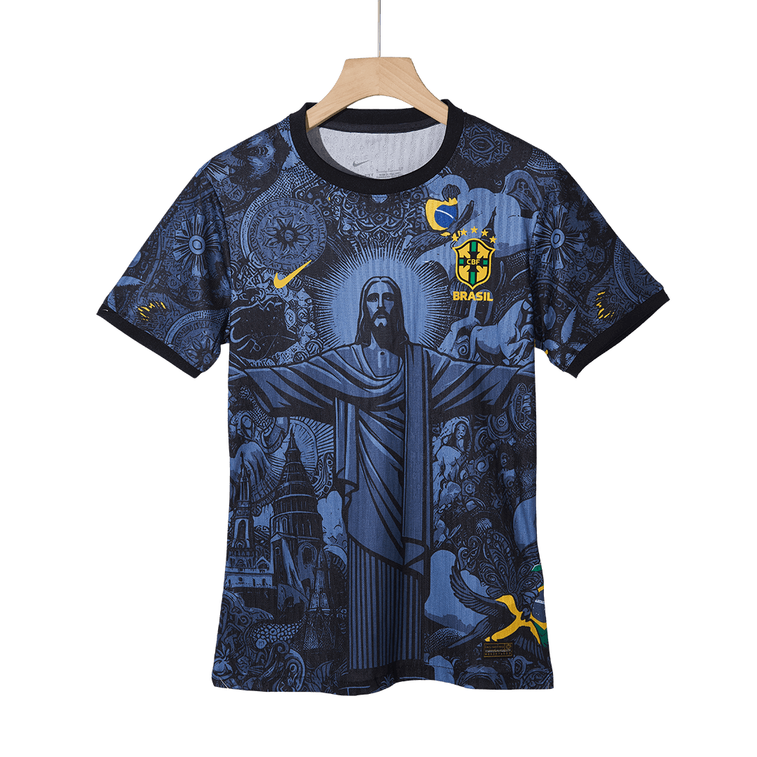 Player Version Brazil Jesus  Soccer Jersey 2024 Authentic Kit