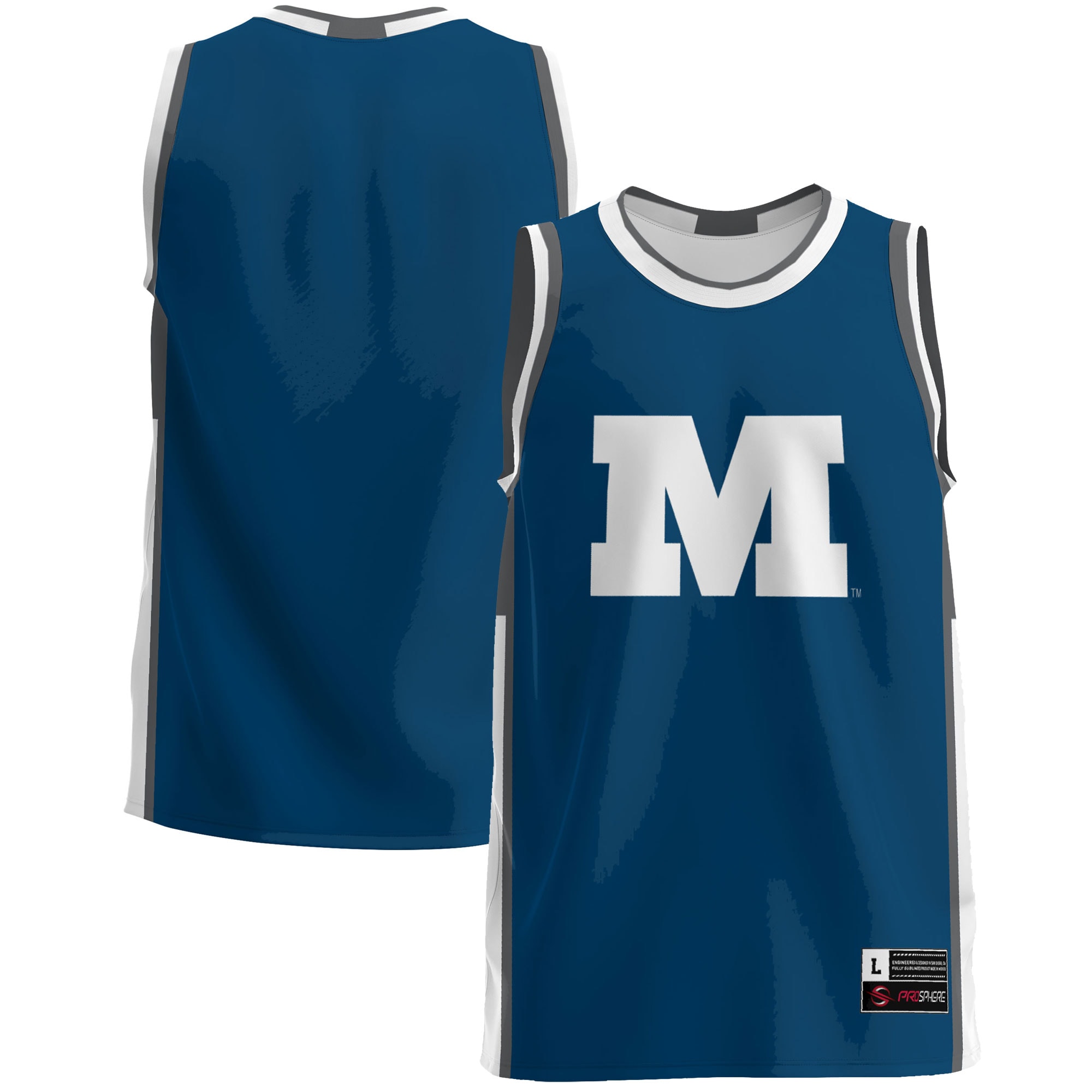 [NJP] Millikin Big Blue GameDay Greats Lightweight Basketball Jersey - Blue
