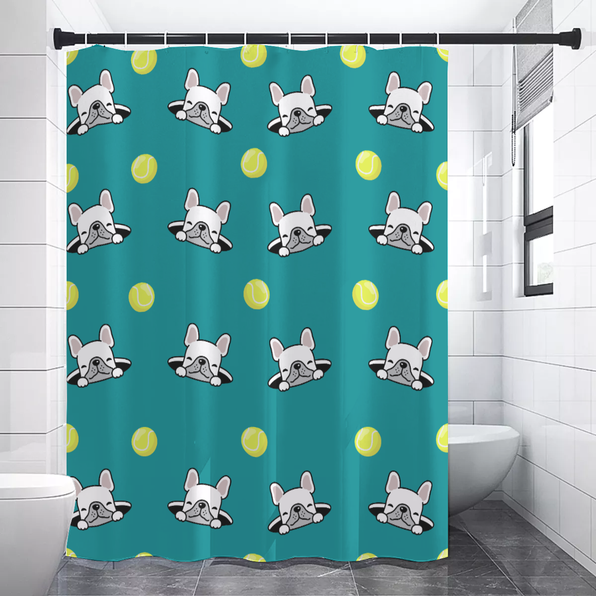 French Bulldog Charlie Shower Curtains Cute Frenchie Essential