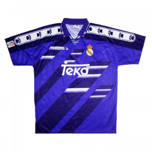 Advanced Fabric Real Madrid 93-94 Blue Retro Soccer Jersey Shirt