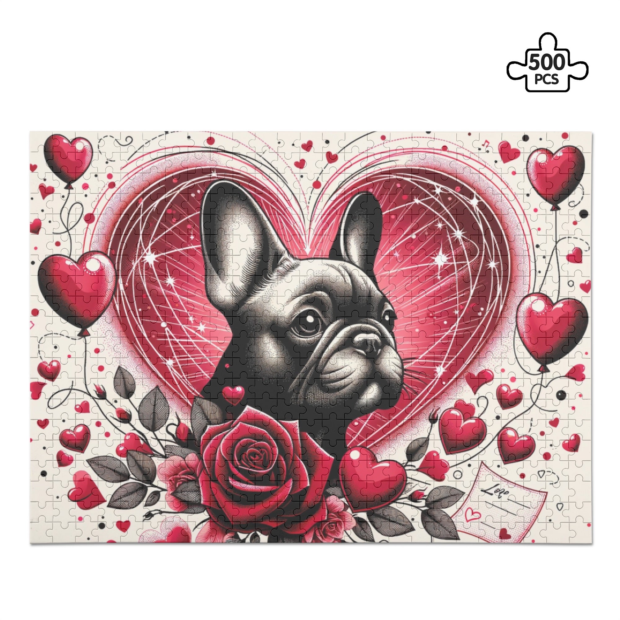 French Bulldog Molly 500 Piece Wooden Puzzle Durable Dog Item