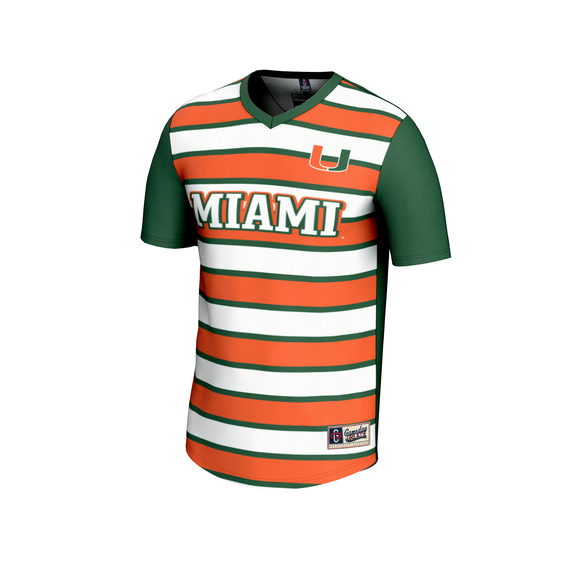 [DDG] Miami Hurricanes GameDay Greats Youth NIL Pick-A-Player Collegiate Women's Soccer Lightweight Fashion Jersey - Green