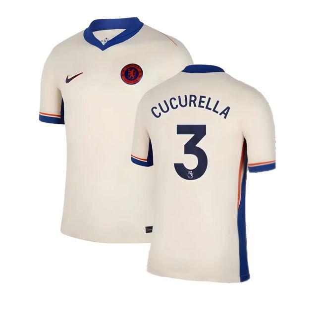 Proud Chelsea Chelsea Away Shirt Cucurella #3 Authentic Design 202...