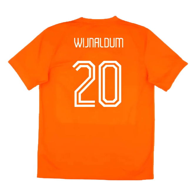 Holland 2014-15 Home Shirt (Good) (Wijnaldum 20) Quality