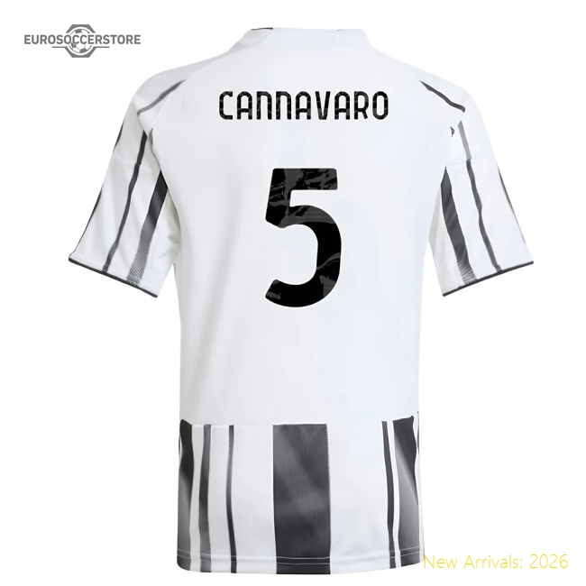 Juventus 2024-25 Home Fan Version For Kids (Cannavaro Soccer Jersey