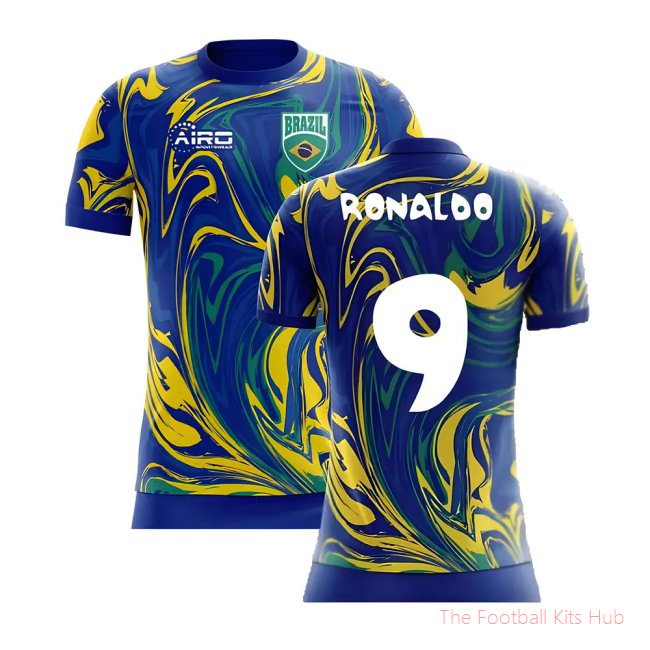 2025-2026 Brazil Away Concept Shirt (Ronaldo 9) - Kids