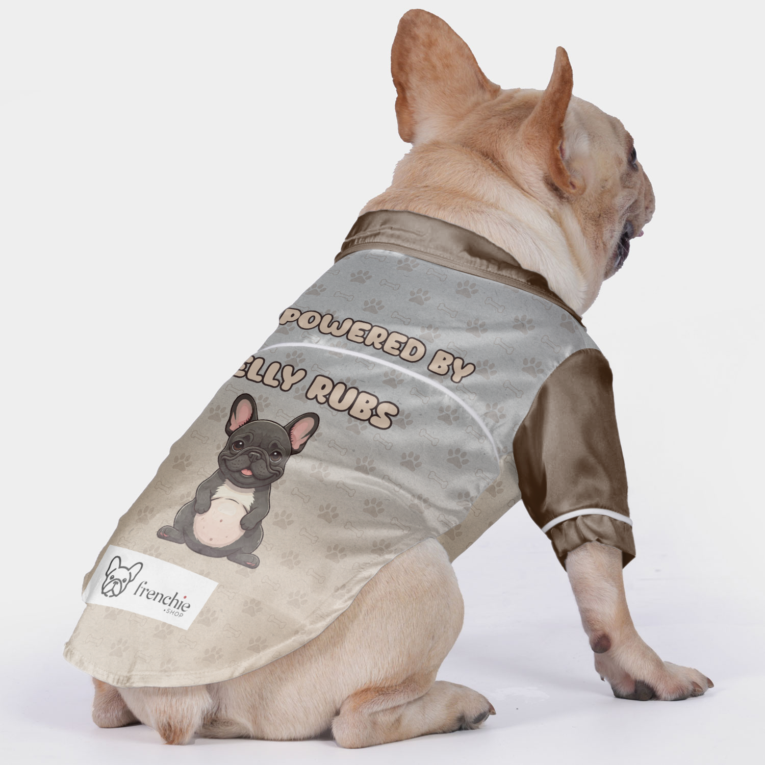 French Bulldog Powered By Belly Rubs Pajamas For French Bulldog Durable Dog Item
