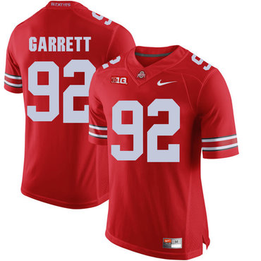 Men's OSU Ohio Red 2024 match worn Haskell Garrett #92 embroidered