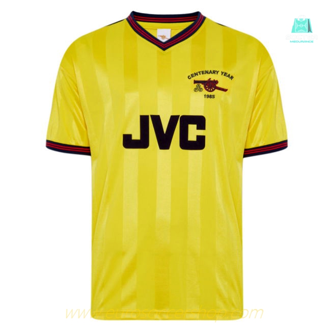 Score Draw Arsenal 1985 Centenary Away Shirt (BERGKAMP 10)