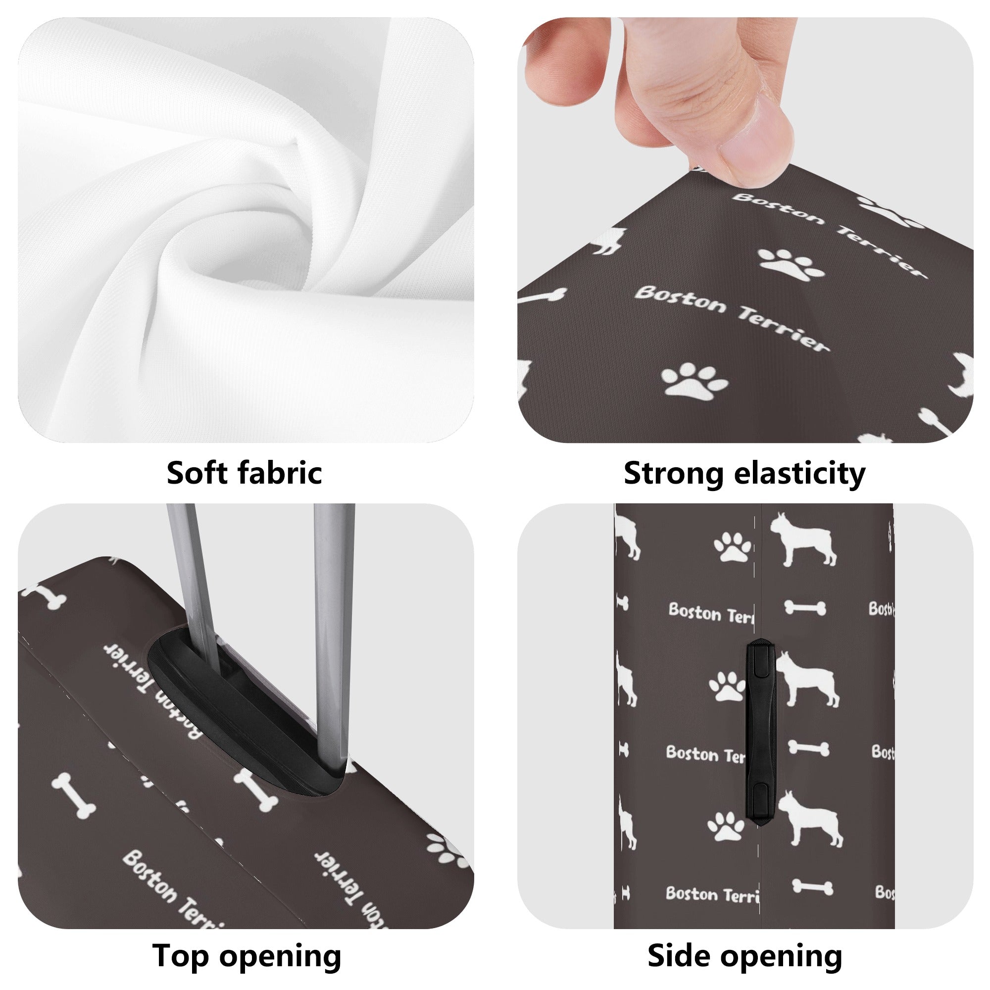 French Bulldog Rosie Luggage Cover For Boston Terrier Lovers Durable Dog Item