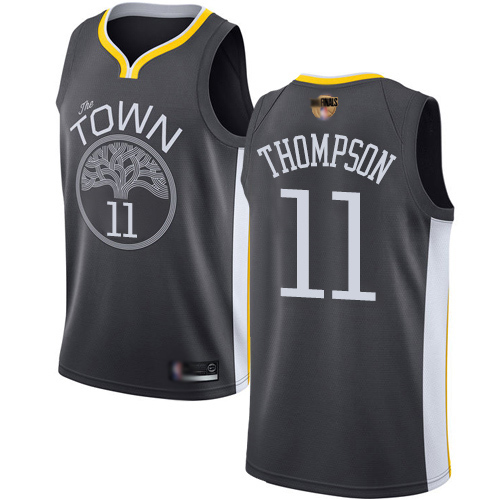 Black Nike Klay Thompson #11 Warriors Jersey - High-Quality Polyester