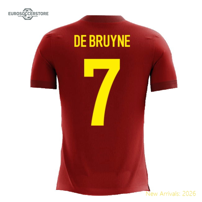 2025-2026 Belgium Airo Concept Home Shirt (De Bruyne 7) - Kids