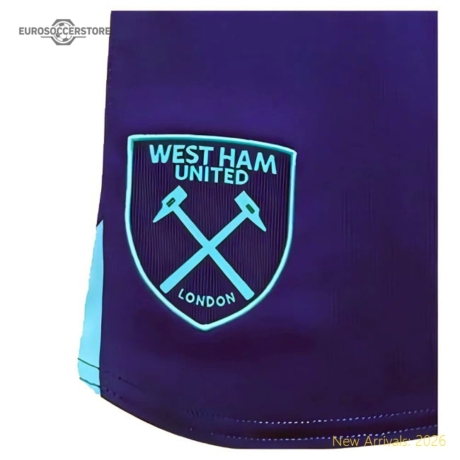 Authentic 2023-2024 West Ham United Third Shorts - Premium Quality
