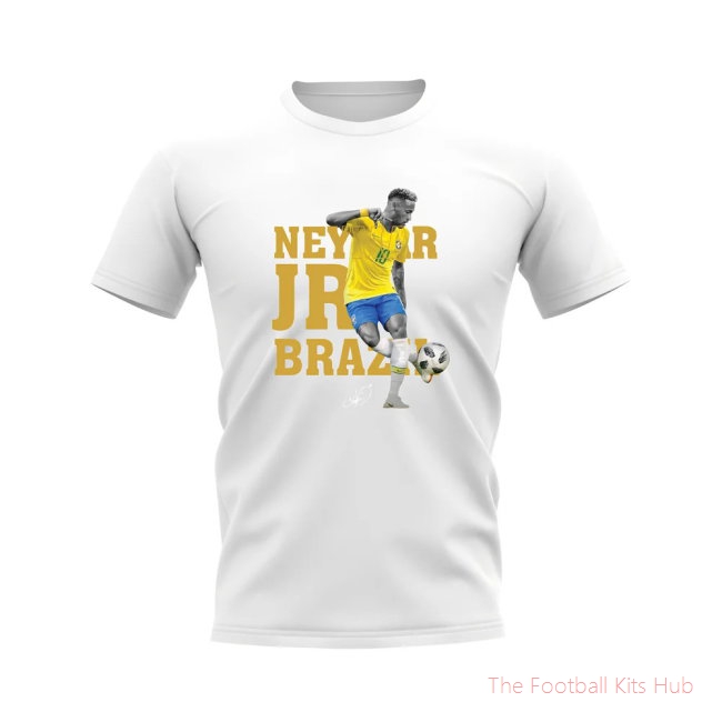 Men Neymar Brazil Player Tee (White)