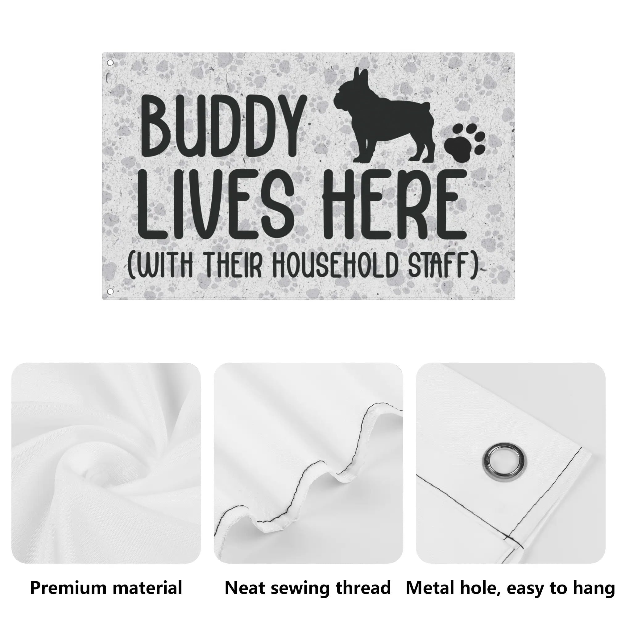 - Frenchie French Bulldog Garden Flag With Frenchie Name Pet Gear